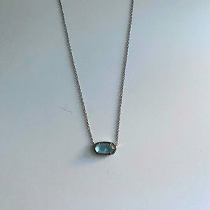 Kendra Scott Pendant Necklace in Light Blue Illusion
